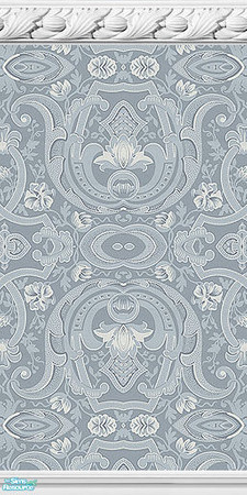 Sims 2 — Blue Pattern Wallpaper by Halfcreek — created by Halfcreek