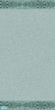 Sims 2 — Dark Tourquoise by mahtigwess — Dark tourquoise wallpaper with moulding