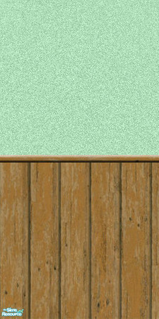 Sims 2 — Green Wallpaper by mahtigwess — Green Wallpaper with Wainscotting.