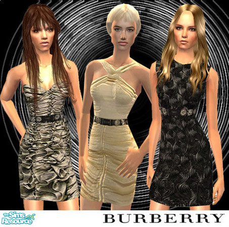 Sims 2 — Burberry Prorsum 2008 Spring Collection by ma.r.ie — Various outfits from the Burberry Prorsum 2008 Spring