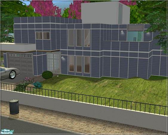 Sims 2 — V-66 by Veronn — Modern style house, 3x3.
