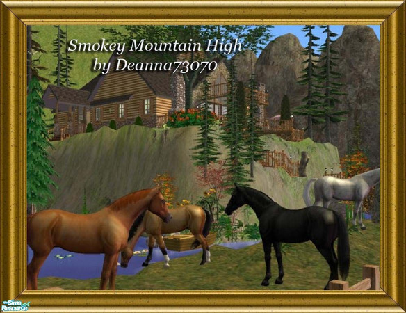 Sims 2 — Smokey Mountain High by DEANNA73070 — Beautiful, picturesque Three Lakes vacation lot. Features two bedrooms,