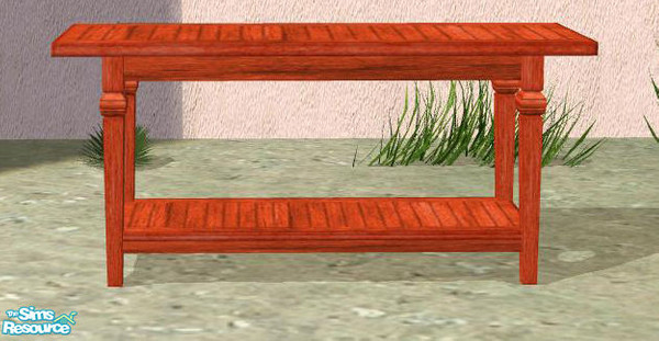Sims 2 — PB Bali Outdoor Orange - Sideboard by ShinoKCR — Mesh new uploaded on June 07 2008