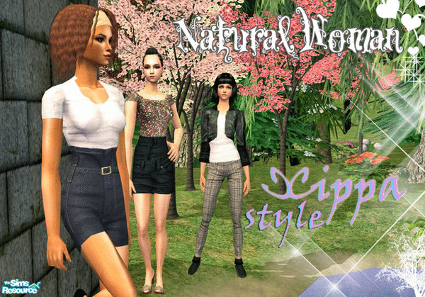Sims 2 — Natural Woman by cippa1982 — Three outfits for your sims.