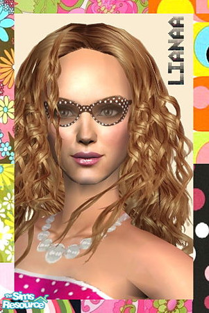 Sims 2 — Retro Theme Sunglasses by Lianaa - brown by Lianaa — Retro Theme Sunglasses by Lianaa - brown
