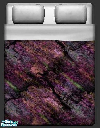 Sims 2 — Rouged Concrete Bedding by briachant — Rouged Concrete Bedding