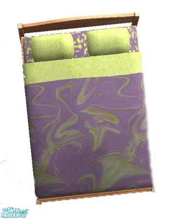 Sims 2 — DiY TC93 Bdg- Purple Haze by Dialectically_yours — Jaunty, bold patterns brighten any bedroom. Four beddings,
