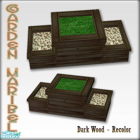Sims 2 — S2S Garden Maribel Recolors 5-FlowerPot with Stone and Grass by sims2sisters — 