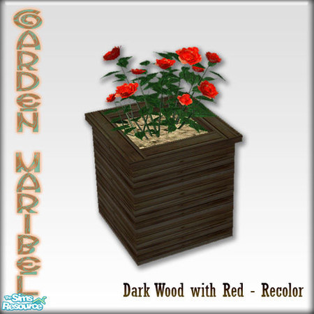 Sims 2 — S2S Garden Maribel Recolors 6 - FlowerPot with Roses by sims2sisters — 