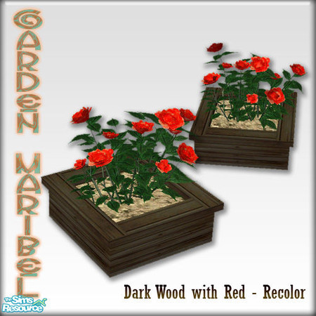 Sims 2 — S2S Garden Maribel Recolors 6 - Low FlowerPot with Roses by sims2sisters — 