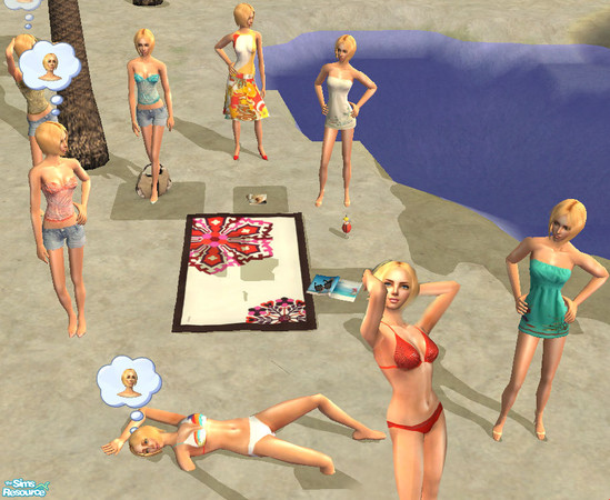 Sims 2 — Summer Set by Roumito — Hi!I decided to make a set of clothes fo the summer.And here they are-2 dresses,4 casual
