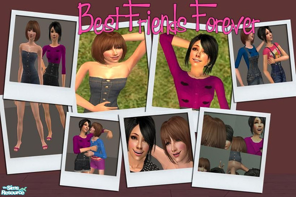 Sims 2 — Best Friends Forever by pretty_baby — 6 Outfits for your teen simmie. Mesh is required from Liana Sims 2. T013.