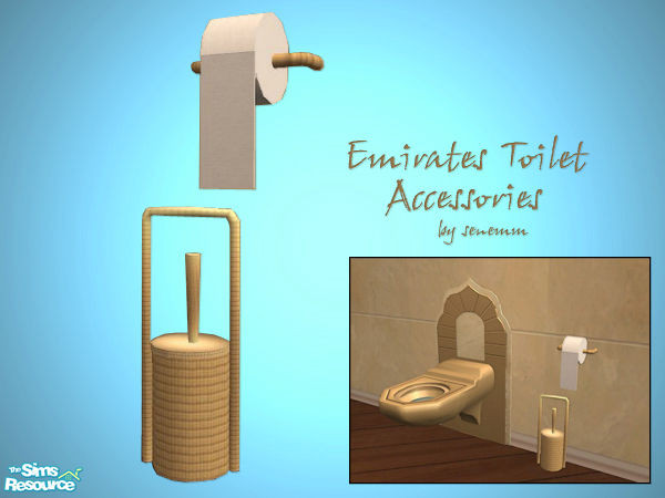 Sims 2 — Emirates Toilet Accessories by senemm — Part of set Emirates Bathroom