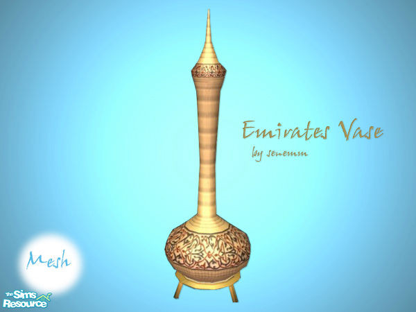 Sims 2 — Emirates Vase by senemm — Part of set Emirates Bathroom