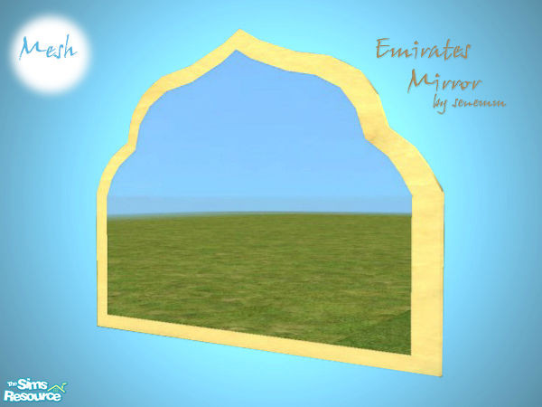 Sims 2 — Emirates Mirror by senemm — Part of set Emirates Bathroom