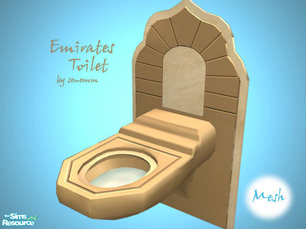 Sims 2 — Emirates Toilet by senemm — Part of set Emirates Bathroom