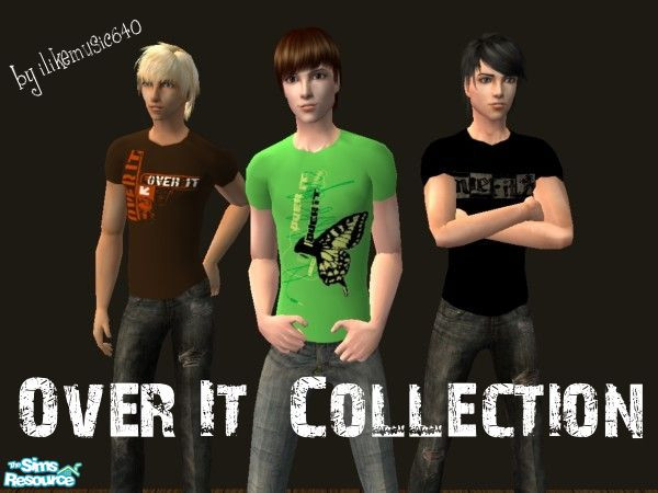 Sims 2 — Over It Shirts for Men by ILikeMusic640 — Over It is awesome.