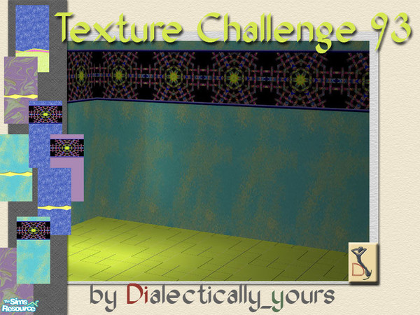 Sims 2 — DiY TC93 Wall Set by Dialectically_yours — A spectrum of color to entice and delight! Only 2s per panel! With