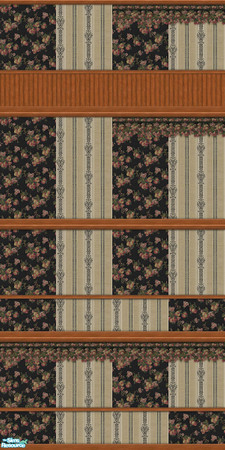 Sims 2 — Southern Charm Collection Onyx Beckley w by Quiltreker —  This series contains 16 walls. It consists of a fruit