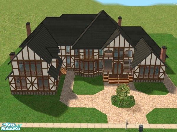 Sims 2 — 124 Simplicity Lane by Lady Darkfire — An Old World touch of Glamour best describes this gracious two-story