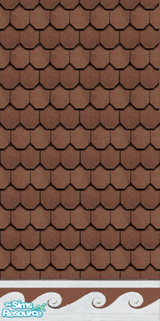 Sims 2 — Designer Siding 22 Wood by STP Carly — Designer exterior siding, giving that \"fish scale\" texture to