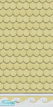Sims 2 — Designer Siding 22 Yellow by STP Carly — Designer exterior siding, giving that \"fish scale\" texture