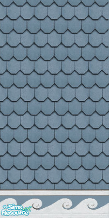 Sims 2 — Designer Siding 22 Blue Clair by STP Carly — Designer exterior siding, giving that \"fish scale\"