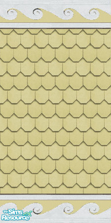 Sims 2 — Designer Siding 2 Yellow by STP Carly — Add a little design to exterior houses with this colorful "fish