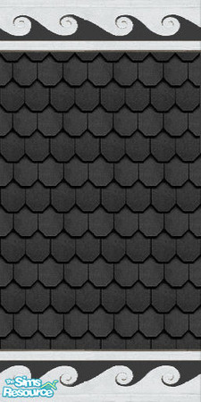 Sims 2 — Designer Siding 2 Black by STP Carly — Add a little design to exterior houses with this colorful "fish