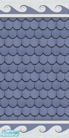 Sims 2 — Designer Siding 2 Blue by STP Carly — Add a little design to exterior houses with this colorful "fish
