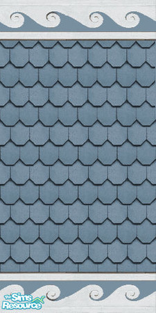 Sims 2 — Designer Siding 2 Blue Clair by STP Carly — Add a little design to exterior houses with this colorful "fish