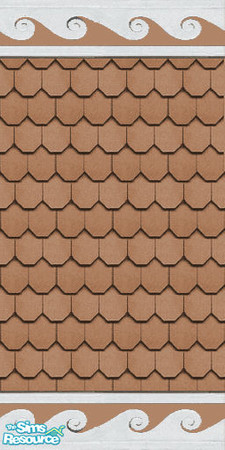 Sims 2 — Designer Siding 2 Burnt by STP Carly — Add a little design to exterior houses with this colorful "fish