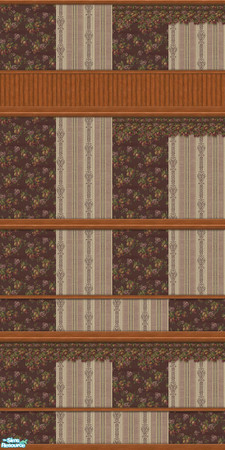 Sims 2 — Southern Charm Collection Fig Beckley wi by Quiltreker — This series contains 16 walls. It consists of a fruit