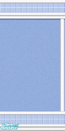 Sims 2 — Right Seam Vinyl and Blue Tile by Lorah — Part of Daisy - Blue Paint and Vinyl Bath set.