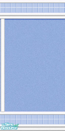 Sims 2 — Left Seam Vinyl and Blue Tile by Lorah — Part of Daisy - Blue Paint and Vinyl Bath set.