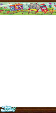 Sims 2 — Animal Train 2 by Lorah — Animal Train makes a delightful playroom. This vivid border incourages a child's