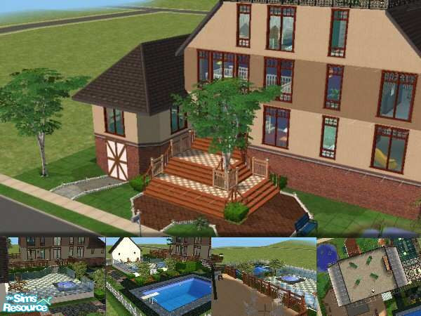 Sims 2 — 125 Acre Way by eserick224 — A wonderful & spacious family home, 4 Bedrooms, 4 Bathrooms plus a Gym, Lounge