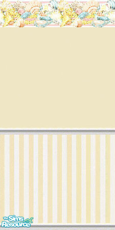 Sims 2 — K8SSeaShellYellowWLL13 by Kate139 — A set of 15 Walls and 4 Floors. Painted and Papered Walls with Sea Coral