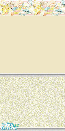 Sims 2 — K8SSeaShellYellowWLL12 by Kate139 — A set of 15 Walls and 4 Floors. Painted and Papered Walls with Sea Coral