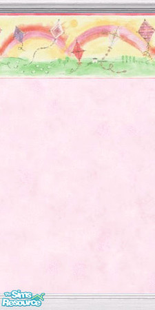 Sims 2 — Rainbow - Pink by judyhugsnoopy — Pink color with rainbow and kite
