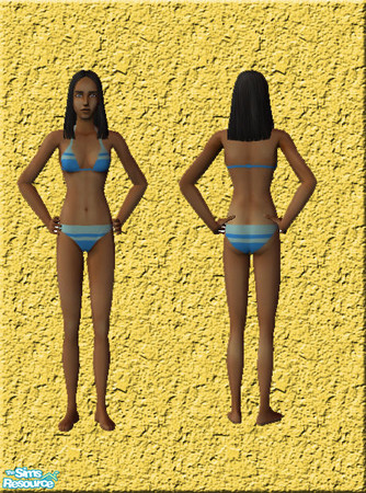 Sims 2 — swimsuit by accent25 — blue swimsuit