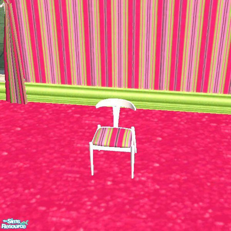 Sims 2 — Miami Stripes Chair Cushion by auracyan — Guaranteed not to make your tushie sore!