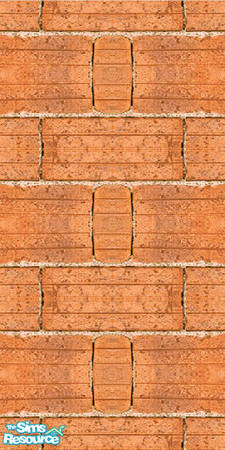 Sims 2 — Real Brick Terracotta by luvs10s — Brick walls in various tones and patterns.