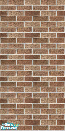 Sims 2 — Real Brick Earthtone by luvs10s — Brick walls in various tones and patterns.