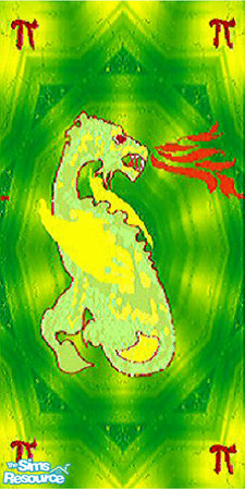 Sims 2 — YellowWalldragon by xrl_derek5 — It's a yellow walldragon=veggdrage.