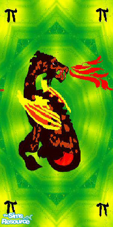 Sims 2 — Blackwalldragon by xrl_derek5 — It's a black walldragon.