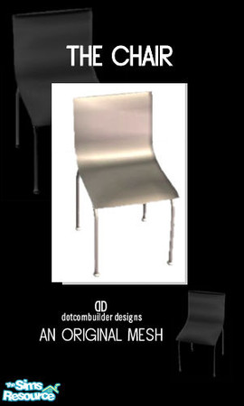 Sims 2 — The Chair- Steel by dotcombuilder — The Chair is bright, sleek and best of all cheap. Great for the office or