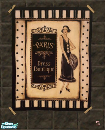 Sims 2 — SATIVA poster for Fashion Designer 01 by sativa10_24 — just put it into your downloads folder 