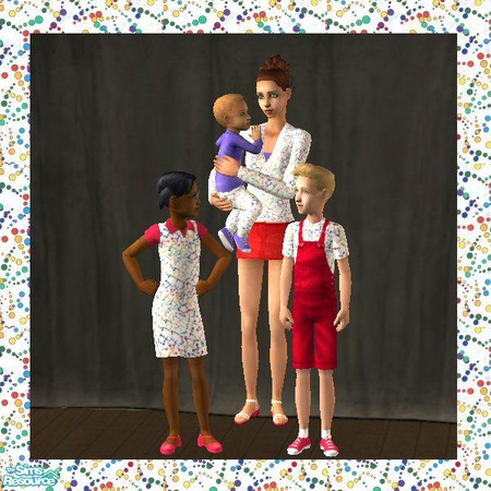 Sims 2 — Paint Drops Set by auracyan — Just for teens, kids, and toddlers! This set is fun and functional.