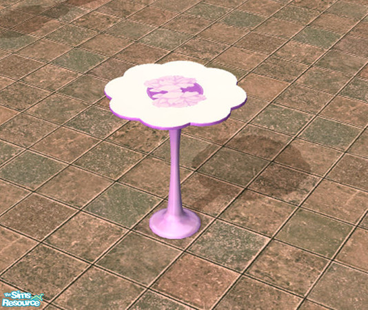 Sims 2 — Purple Wedding Cake Table by HeartSpirit — This is a cake table. This object matches the Maxis original wedding